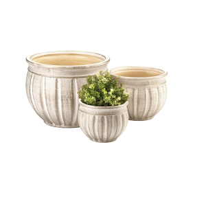 Summerfield Terrace 10018823 Stone Look Ceramic Planter Set