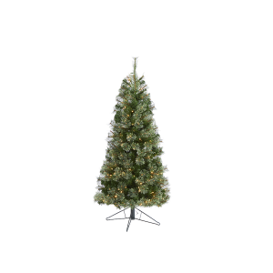 Nearly Natural T1444 5 Ft Cashmere Slim Artificial Christmas Tree With 250 Warm White Lights And 408 Bendable Branches