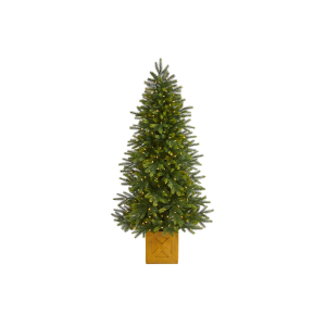 Nearly Natural T1474 6 Ft Manchester Fir Artificial Christmas Tree In Decorative Planter 