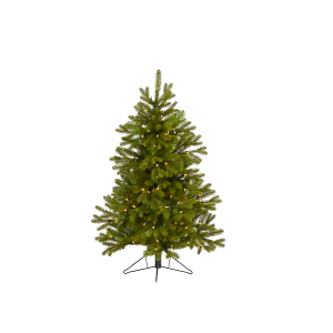 Nearly Natural T1565 4 Ft Cambridge Spruce Flat Back Artificial Christmas Tree 