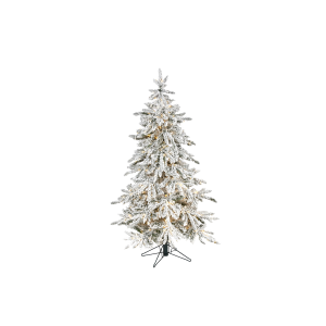 Nearly Natural T1575 5 Ft Flocked Grand Northern Rocky Fir Artificial Christmas Tree 
