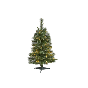Nearly Natural T1632 3ft Wisconsin Slim Snow Tip Pine Artificial Christmas Tree
