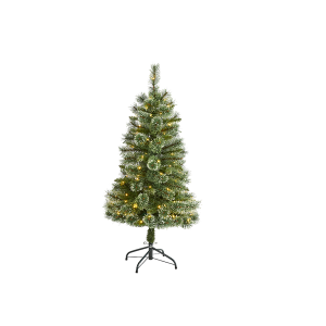 Nearly Natural T1633 4ft Wisconsin Slim Snow Tip Pine Artificial Christmas Tree