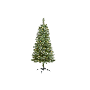 Nearly Natural T1634 5ft Wisconsin Slim Snow Tip Pine Artificial Christmas Tree