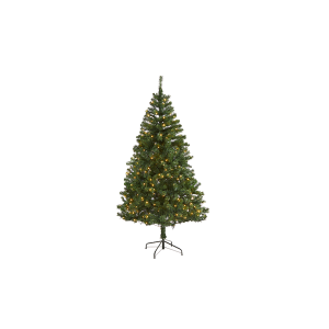 Nearly Natural T1717 6ft Northern Tip Pine Artificial Christmas Tree With 250 Clear LED Lights