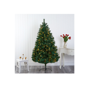 Nearly Natural T1778 6 Ft Rocky Mountain Mixed Pine Artificial Christmas Tree
