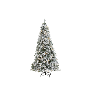 Nearly Natural T1799 5ft Flocked Vermont Mixed Pine Artificial Christmas Tree 