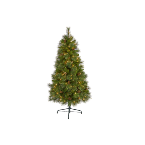 Nearly Natural T1971 5ft Golden Tip Washington Pine Artificial Christmas Tree