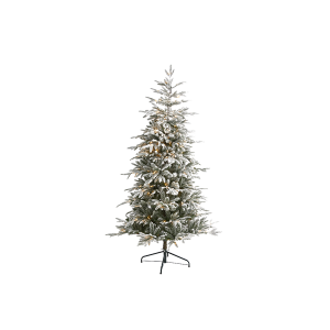 Nearly Natural T1976 6.5ft Flocked Manchester Spruce Artificial Christmas Tree