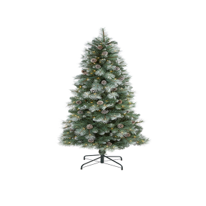 Nearly Natural T1985 6ft Frosted Tip British Columbia Mountain Pine Artificial Christmas Tree With 250 Clear Lights
