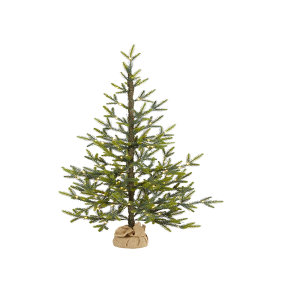 Nearly Natural T1989 4ft Fraser Fir Natural Look Artificial Christmas Tree With 100 Clear LED Lights