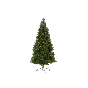 Nearly Natural T2001 7ft Grand Teton Spruce Flat Back Artificial Christmas Tree