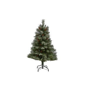 Nearly Natural T2003 4ft Snowed French Alps Mountain Pine Artificial Christmas Tree