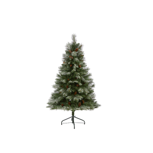Nearly Natural T2004 5ft Snowed French Alps Mountain Pine Artificial Christmas Tree