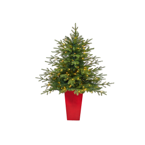 Nearly Natural T2241 5 Ft Swedish Fir Artificial Christmas Tree With 160 Warm White LED Lights 