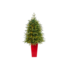 Nearly Natural T2262 57 Inches Vancouver Fir Natural Look Artificial Christmas Tree With 250 Clear LED Lights