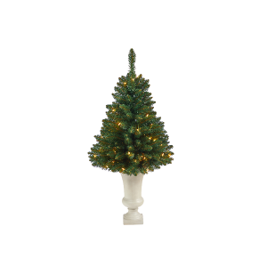 Nearly Natural T2334 3.5 ft Northern Rocky Spruce Artificial Christmas Tree In Sand Colored Urn