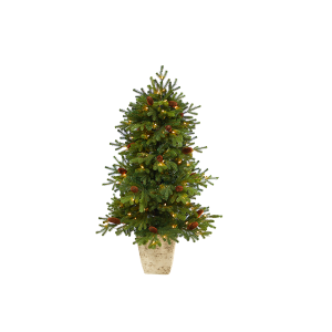 Nearly Natural T2430 4Ft Yukon Mountain Fir Artificial Christmas Tree 