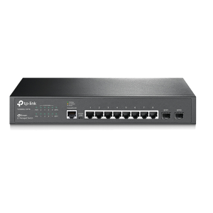 TP-LINK JetStream T2500G-10TS 8 Port Gigabit L2 Managed Switch with 2 SFP Slots