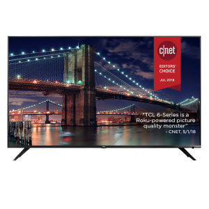 TCL 55R617 55 Inch CLASS 6 SERIES 4K UHD HDR ROKU Smart LED TV