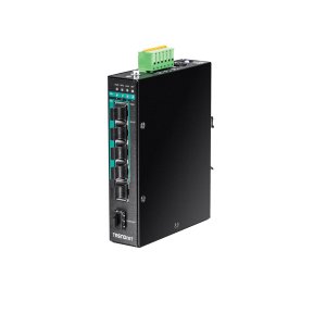 TRENDnet TI-PG541 5-Port Hardened Industrial Gigabit PoE+ DIN-Rail Switch