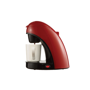 Brentwood TS-112R Single Serve Coffee Maker with Ceramic Mug Red