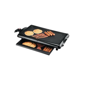 Brentwood TS-840 1400 Watt Non Stick Electric Griddle With Drip Pan 
