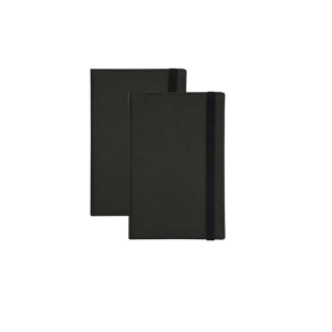 Samsill U22300 Classic Hardbound Notebook Journal, Black 2Pack
