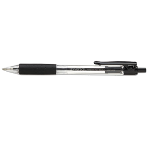 Universal Office UNV15530 Comfort Grip Retractable Ink Ballpoint Pen Black