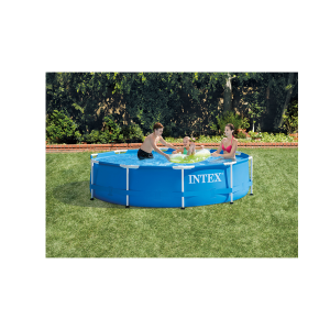 Intex 28201EH 10 ft. x 30" Metal Frame Above Ground Home Swimming Pool
