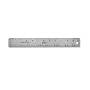 Universal UNV59023 12" Stainless Steel Ruler