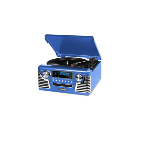 Innovative Technology V50-200-BLU Bluetooth Stereo Turntable, Blue