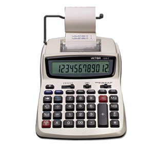 VICTOR 12082 Two Color Compact Printing Calculator