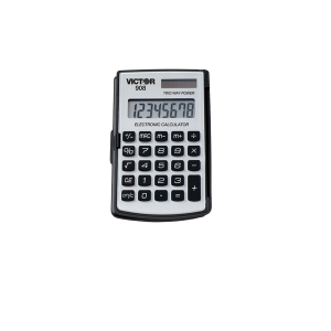 VICTOR VCT908 Double Hinged Cover Calculator Black