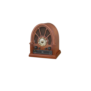 Innovative Technology VRS-1350 Vintage Wooden Bluetooth Table Radio with CD Player