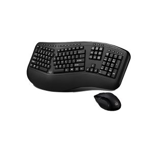 Adesso WKB-1500GB Wireless Ergonomic Keyboard And Laser Mouse