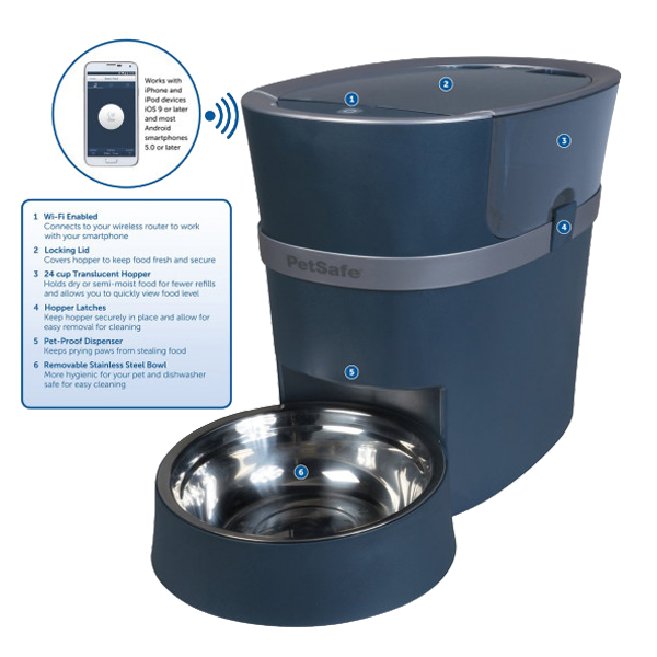 Petsafe Pfd00 15788 Smart Feed Automatic Pet Feeder For Ipone And